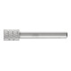 PFERD Fraise rotative HSS forme cylindre tête A-ST Ø 10x13mm tige Ø 6mm Z 3 universelle moyenne fine brise-copeaux-1
