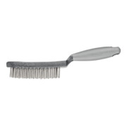 PFERD TOOLS Handbürste mit Kunststoffkörper und ergonomischem Griff HBUP 3reihig Stahl-Draht-Ø0,40-1