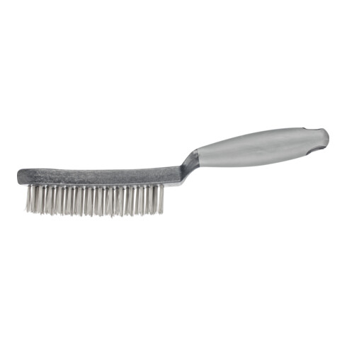 PFERD Handbürste mit Kunststoffkörper und ergonomischem Griff HBUP 3reihig Stahl-Draht-Ø0,40 (43698007)