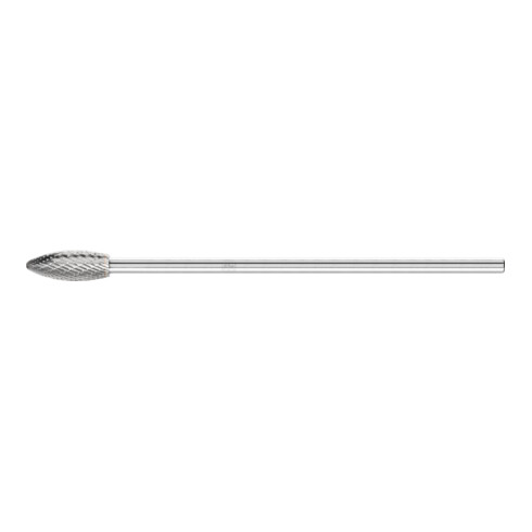 PFERD Hartmetall Frässtift Flamme B Ø 12x30mm Schaft-Ø 6x150mm Z3P universal mittel kreuzverzahnt