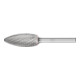 PFERD Hartmetall Frässtift Flamme B Ø 16x35 mm Schaft-Ø 6 mm Z3P universal mittel kreuzverzahnt-1
