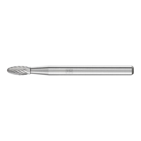 PFERD Hartmetall Frässtift Flamme B Ø 03x07 mm Schaft-Ø 3 mm Z5 universal fein