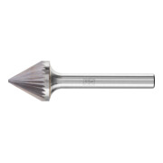 PFERD Hartmetall Frässtift Kegelsenk KSJ 60° Ø 16x13 mm Schaft-Ø 6 mm Z3 universal mittel