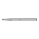 PFERD Hartmetall Frässtift Kugel KUD Ø 02x1,5 mm Schaft-Ø 3 mm Z5 universal fein-1