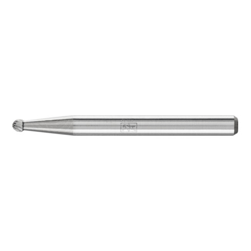 PFERD Hartmetall Frässtift Kugel KUD Ø 02x1,5 mm Schaft-Ø 3 mm Z5 universal fein