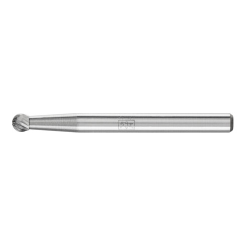 PFERD Hartmetall Frässtift Kugel KUD Ø 03x02 mm Schaft-Ø 3 mm Z5 universal fein