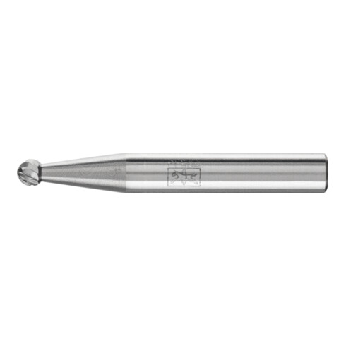 PFERD Hartmetall Frässtift Kugel KUD Ø 04x03 mm Schaft-Ø 6 mm Z3P universal mittel kreuzverzahnt