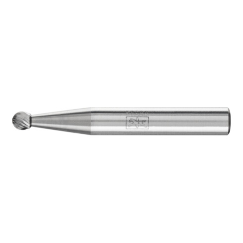 PFERD Hartmetall Frässtift Kugel KUD Ø 04x03 mm Schaft-Ø 6 mm Z5 universal fein