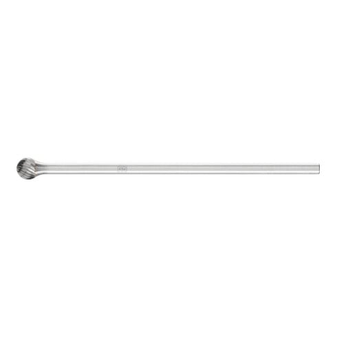 PFERD Hartmetall Frässtift Kugel KUD Ø 06x05 mm Schaft-Ø 3x75 mm Z5 universal fein