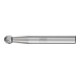 PFERD Hartmetall Frässtift Kugel KUD Ø 06x05 mm Schaft-Ø 6 mm Z3P universal mittel kreuzverzahnt-1