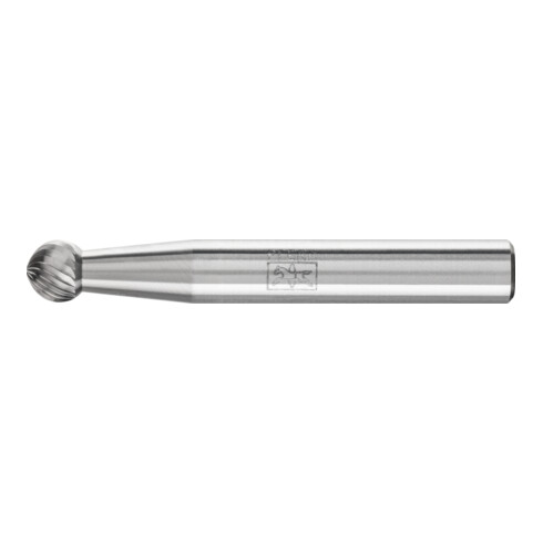 PFERD Hartmetall Frässtift Kugel KUD Ø 06x05 mm Schaft-Ø 6 mm Z5 universal fein
