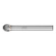 PFERD Hartmetall Frässtift Kugel KUD Ø 08x20mm Schaft-Ø 6 mm Z3P universal mittel kreuzverzahnt-1