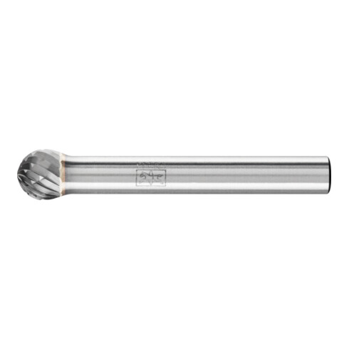 PFERD Hartmetall Frässtift Kugel KUD Ø 08x20mm Schaft-Ø 6 mm Z3P universal mittel kreuzverzahnt