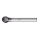 PFERD Hartmetall Frässtift Kugel KUD Ø 10x09mm Schaft-Ø 6mm Z3P universal mittel kreuzverzahnt HICOAT-1