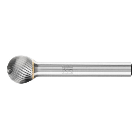 PFERD Hartmetall Frässtift Kugel KUD Ø 12x10mm Schaft-Ø 6 mm Z5 universal fein