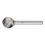 PFERD Hartmetall Frässtift Kugel KUD Ø 16x14 mm Schaft-Ø 6 mm Z5 universal fein
