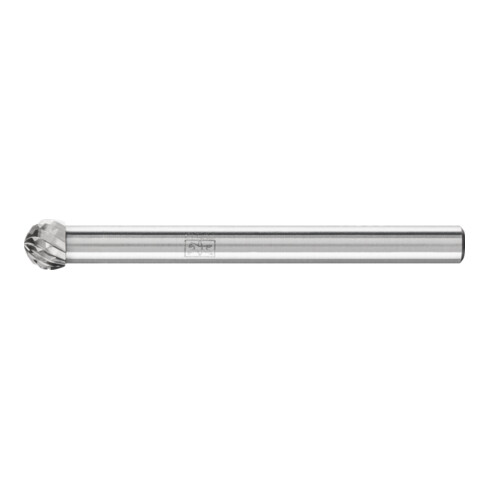 PFERD Hartmetall Frässtift Kugel KUD Ø 04x03 mm Schaft-Ø 3 mm Z4 universal mittel fein