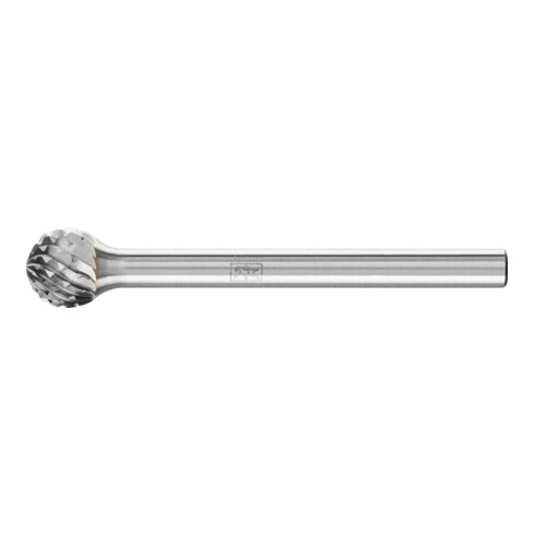 PFERD Hartmetall Frässtift Kugel KUD Ø 06x05 mm Schaft-Ø 3 mm Z4 universal mittel fein