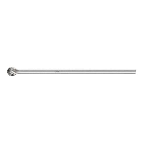 PFERD Hartmetall Frässtift Kugel KUD Ø 06x05 mm Schaft-Ø 3x75 mm Z3P universal mittel kreuzverzahnt