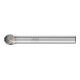 PFERD Hartmetall Frässtift Kugel KUD Ø 08x07 mm Schaft-Ø 6 mm Z4 universal mittel fein-1