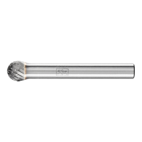 PFERD Hartmetall Frässtift Kugel KUD Ø 08x07 mm Schaft-Ø 6 mm Z4 universal mittel fein