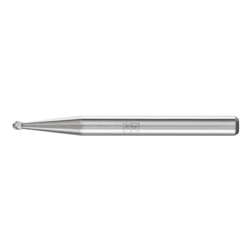 PFERD Hartmetall Frässtift Kugel KUD Ø 1,5x1 mm Schaft-Ø 3 mm Z3P universal mittel kreuzverzahnt