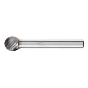 PFERD Hartmetall Frässtift Kugel KUD Ø 10x09 mm Schaft-Ø 6 mm Z5 universal fein