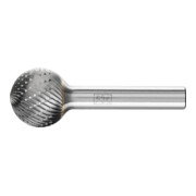 PFERD Hartmetall Frässtift Kugel KUD Ø 20x18 mm Schaft-Ø 8 mm Z3P universal mittel kreuzverzahnt