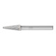 PFERD Hartmetall Frässtift Rundbogen KEL Ø 08x20mm Schaft-Ø 6 mm Z3P universal mittel kreuzverzahnt-1