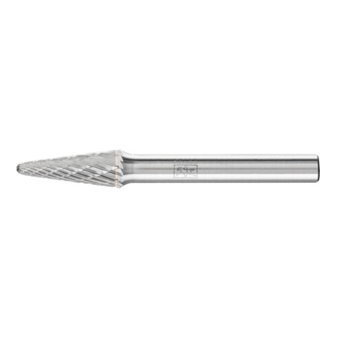 PFERD Hartmetall Frässtift Rundbogen KEL Ø 08x20mm Schaft-Ø 6 mm Z3P universal mittel kreuzverzahnt