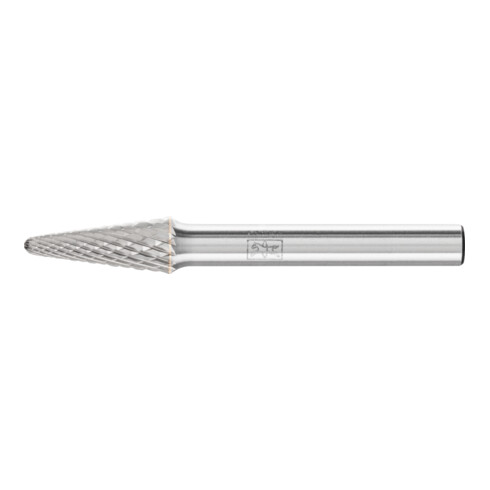 PFERD Hartmetall Frässtift Rundbogen KEL Ø 08x20mm Schaft-Ø 6 mm Z4 universal mittel fein