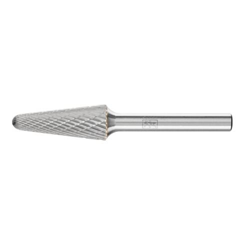 PFERD Hartmetall Frässtift Rundbogen KEL Ø 12x30mm Schaft-Ø 6 mm Z3P universal mittel kreuzverzahnt