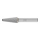 PFERD Hartmetall Frässtift Rundbogen KEL Ø 12x30mm Schaft-Ø 8 mm Z3P universal mittel kreuzverzahnt-1