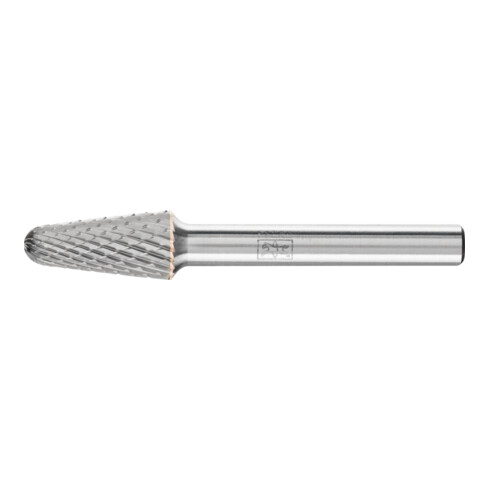 PFERD Hartmetall Frässtift Rundbogen KEL Ø 10x20mm Schaft-Ø 6 mm Z4 universal mittel fein