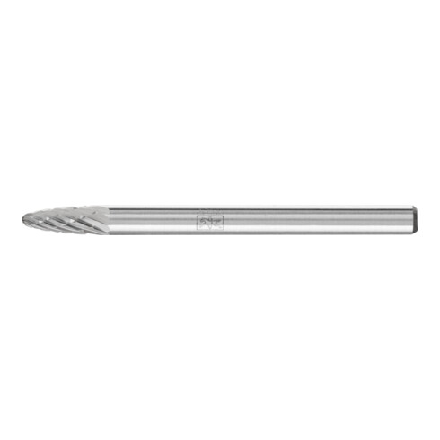 PFERD Hartmetall Frässtift Rundbogen RBF Ø 03x07 mm Schaft-Ø 3 mm Z3P universal mittel kreuzverzahnt