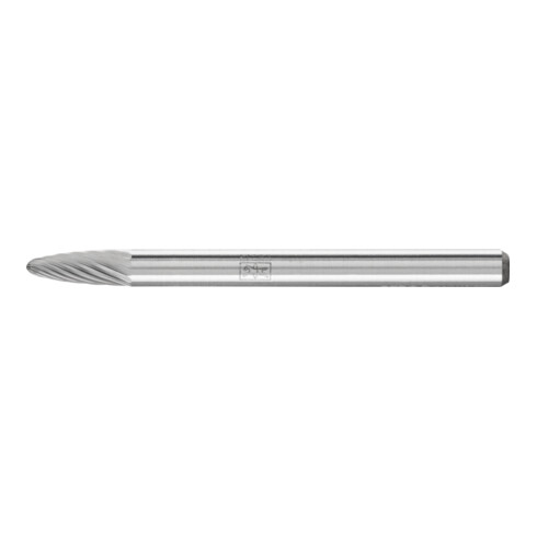 PFERD Hartmetall Frässtift Rundbogen RBF Ø 03x07 mm Schaft-Ø 3 mm Z5 universal fein