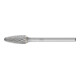 PFERD Hartmetall Frässtift Rundbogen RBF Ø 06x13 mm Schaft-Ø 3 mm Z3P universal mittel kreuzverzahnt-1