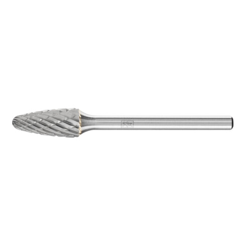 PFERD Hartmetall Frässtift Rundbogen RBF Ø 06x13 mm Schaft-Ø 3 mm Z3P universal mittel kreuzverzahnt