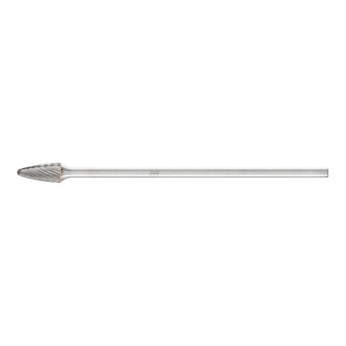 PFERD Hartmetall Frässtift Rundbogen RBF Ø 06x13 mm Schaft-Ø 3x75 mm Z5 universal fein