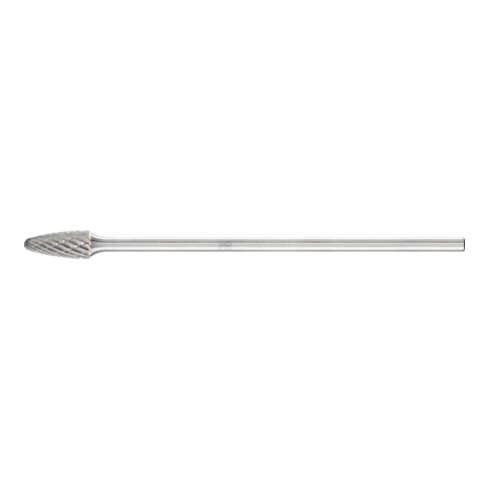 PFERD Hartmetall Frässtift Rundbogen RBF Ø 06x13mm Schaft-Ø 3x75mm Z3P universal mittel kreuzverzahnt