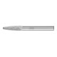 PFERD Hartmetall Frässtift Rundbogen RBF Ø 06x18 mm Schaft-Ø 6 mm Z3P universal mittel kreuzverzahnt-1