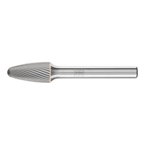 PFERD Hartmetall Frässtift Rundbogen RBF Ø 10x20mm Schaft-Ø 6 mm Z5 universal fein