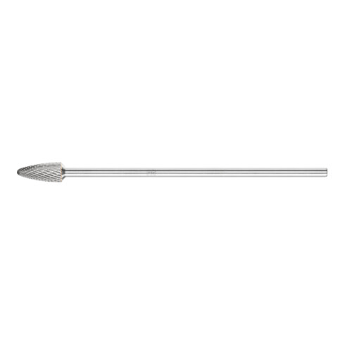 PFERD Hartmetall Frässtift Rundbogen RBF Ø 12x25mm Schaft-Ø 6x150mm Z3P universal mittel kreuzverzahnt