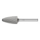 PFERD Hartmetall Frässtift Rundbogen RBF Ø 16x30mm Schaft-Ø 6 mm Z3P universal mittel kreuzverzahnt-1