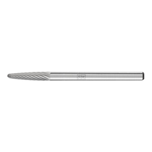 PFERD Hartmetall Frässtift Rundbogen RBF Ø 03x13 mm Schaft-Ø 3 mm Z5 universal fein