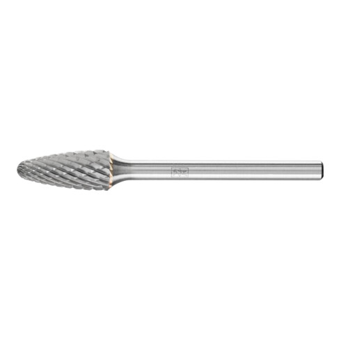 PFERD Hartmetall Frässtift Rundbogen RBF Ø 06x13 mm Schaft-Ø 3 mm Z4 universal mittel fein