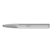 PFERD Hartmetall Frässtift Rundbogen RBF Ø 06x18 mm Schaft-Ø 6 mm Z3 universal mittel