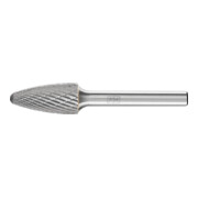 PFERD Hartmetall Frässtift Rundbogen RBF Ø 12x25 mm Schaft-Ø 6 mm Z3P universal mittel kreuzverzahnt