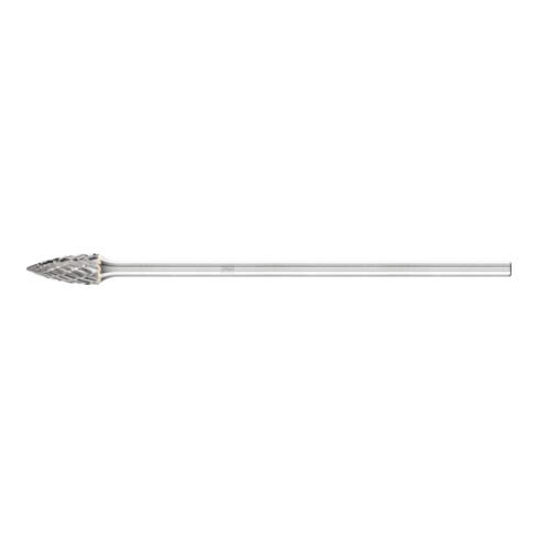 PFERD Hartmetall Frässtift Spitzbogen SPG Ø 06x13mm Schaft-Ø 3x75mm Z3P universal mittel kreuzverzahnt