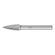 PFERD Hartmetall Frässtift Spitzbogen SPG Ø 08x20mm Schaft-Ø 6 mm Z3P universal mittel kreuzverzahnt